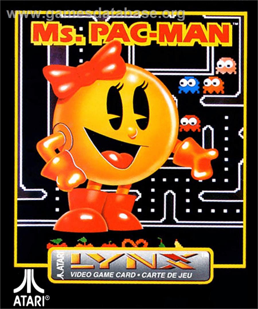 Ms. Pac-Man - Atari Lynx - Artwork - Box
