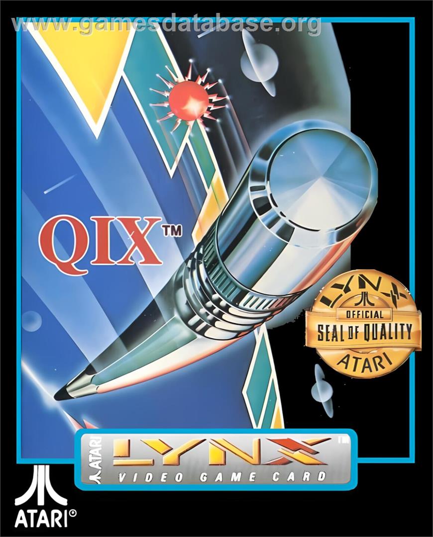 Qix - Atari Lynx - Artwork - Box
