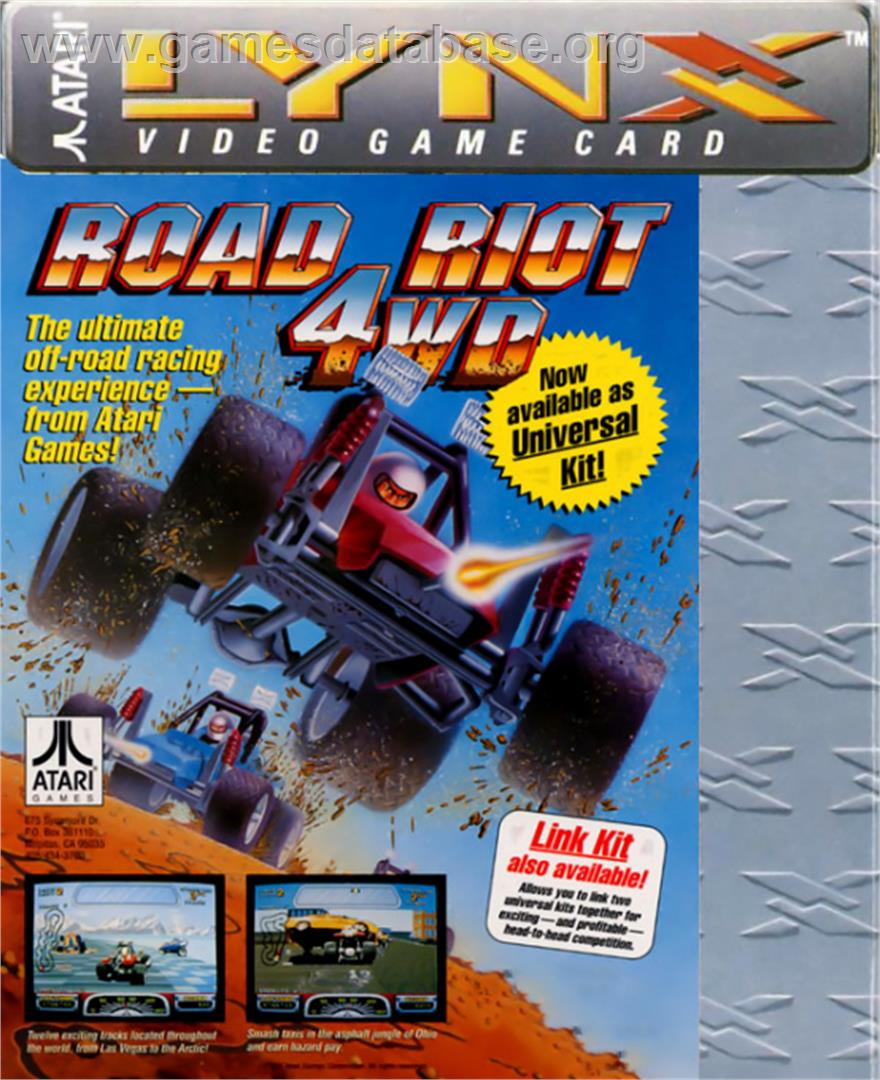 Road Riot 4WD - Atari Lynx - Artwork - Box