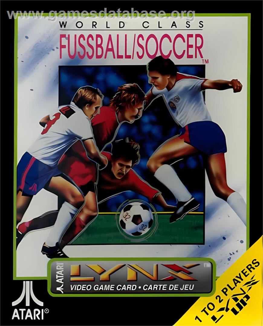 World Class Fussball/Soccer - Atari Lynx - Artwork - Box