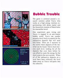 Box back cover for Bubble Trouble on the Atari Lynx.