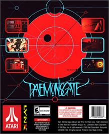 Box back cover for Daemonsgate on the Atari Lynx.