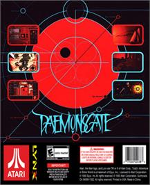 Box back cover for Daemonsgate on the Atari Lynx.