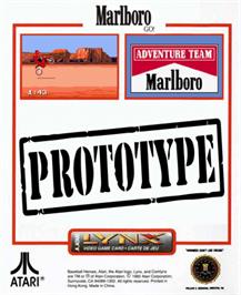 Box back cover for Marlboro Go! on the Atari Lynx.