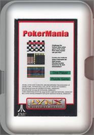 Box back cover for Poker Mania on the Atari Lynx.