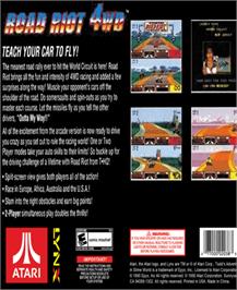 Box back cover for Road Riot 4WD on the Atari Lynx.