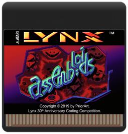 Cartridge artwork for Assembloids on the Atari Lynx.