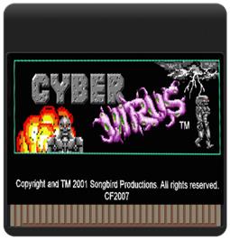 Cartridge artwork for Cyber Virus on the Atari Lynx.