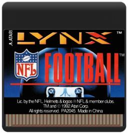 Cartridge artwork for Nfl Football on the Atari Lynx.