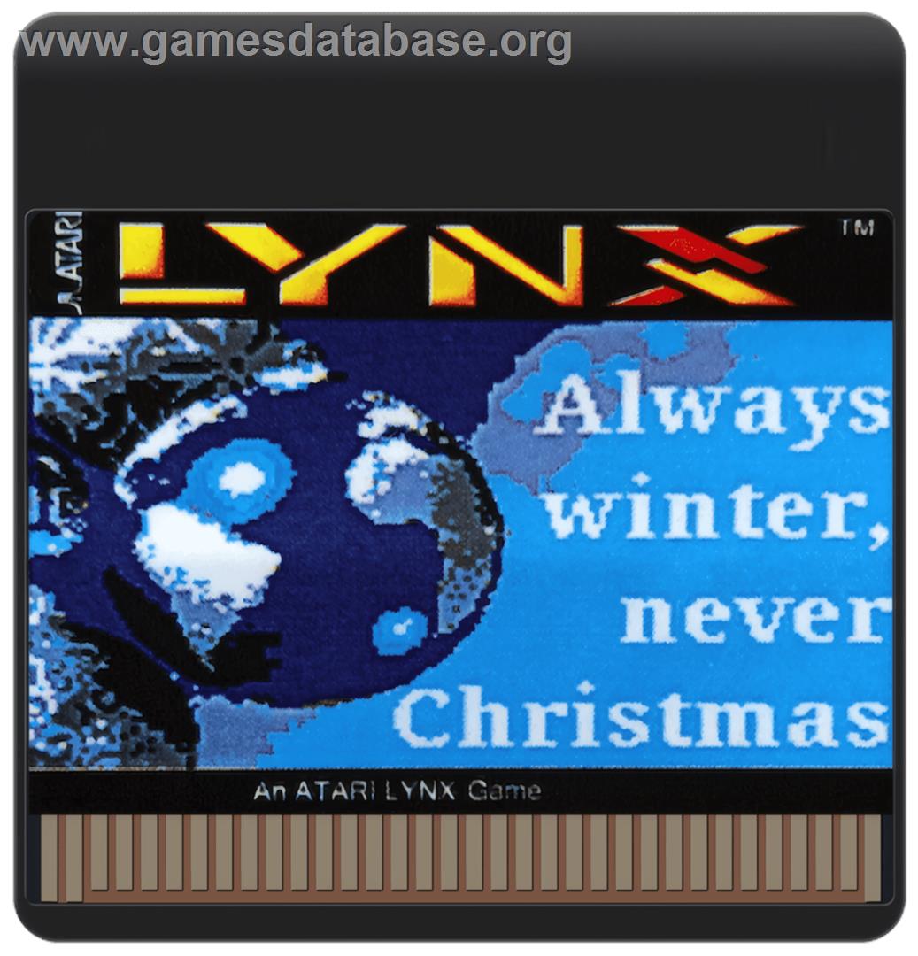 Always Winter, Never Christmas - Atari Lynx - Artwork - Cartridge
