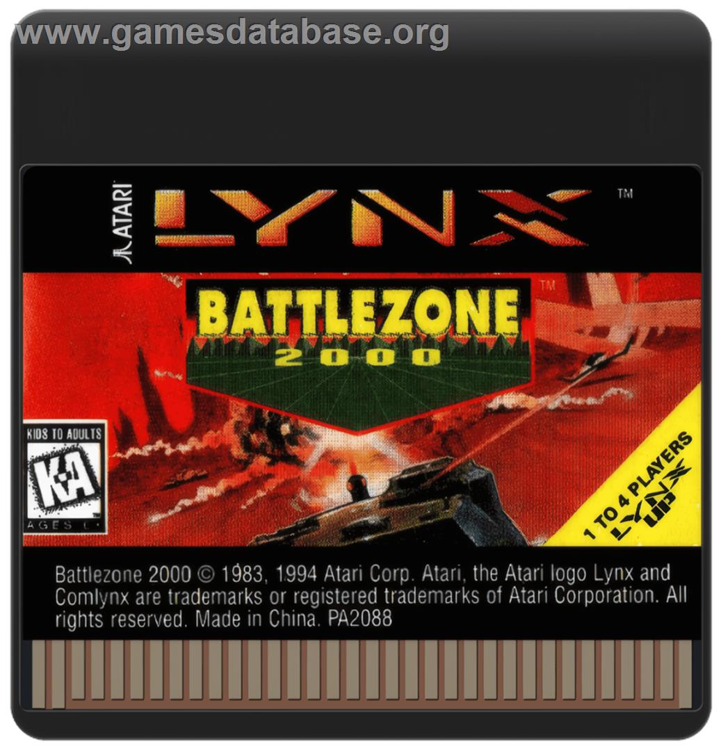 Battlezone 2000 - Atari Lynx - Artwork - Cartridge