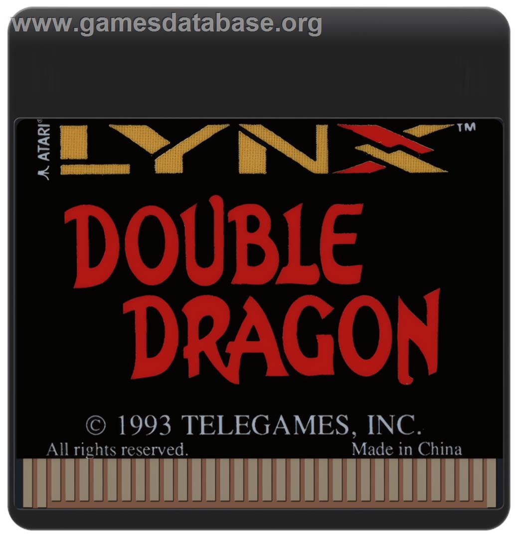 Double Dragon - Atari Lynx - Artwork - Cartridge