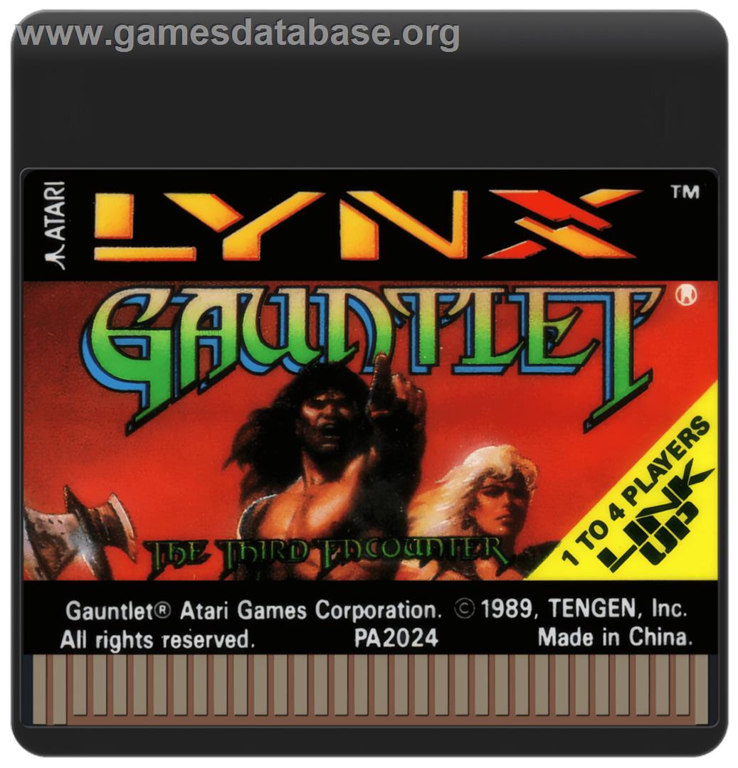 Gauntlet - The Third Encounter - Atari Lynx - Artwork - Cartridge