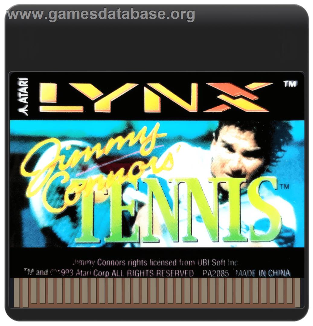 Jimmy Connors' Tennis - Atari Lynx - Artwork - Cartridge