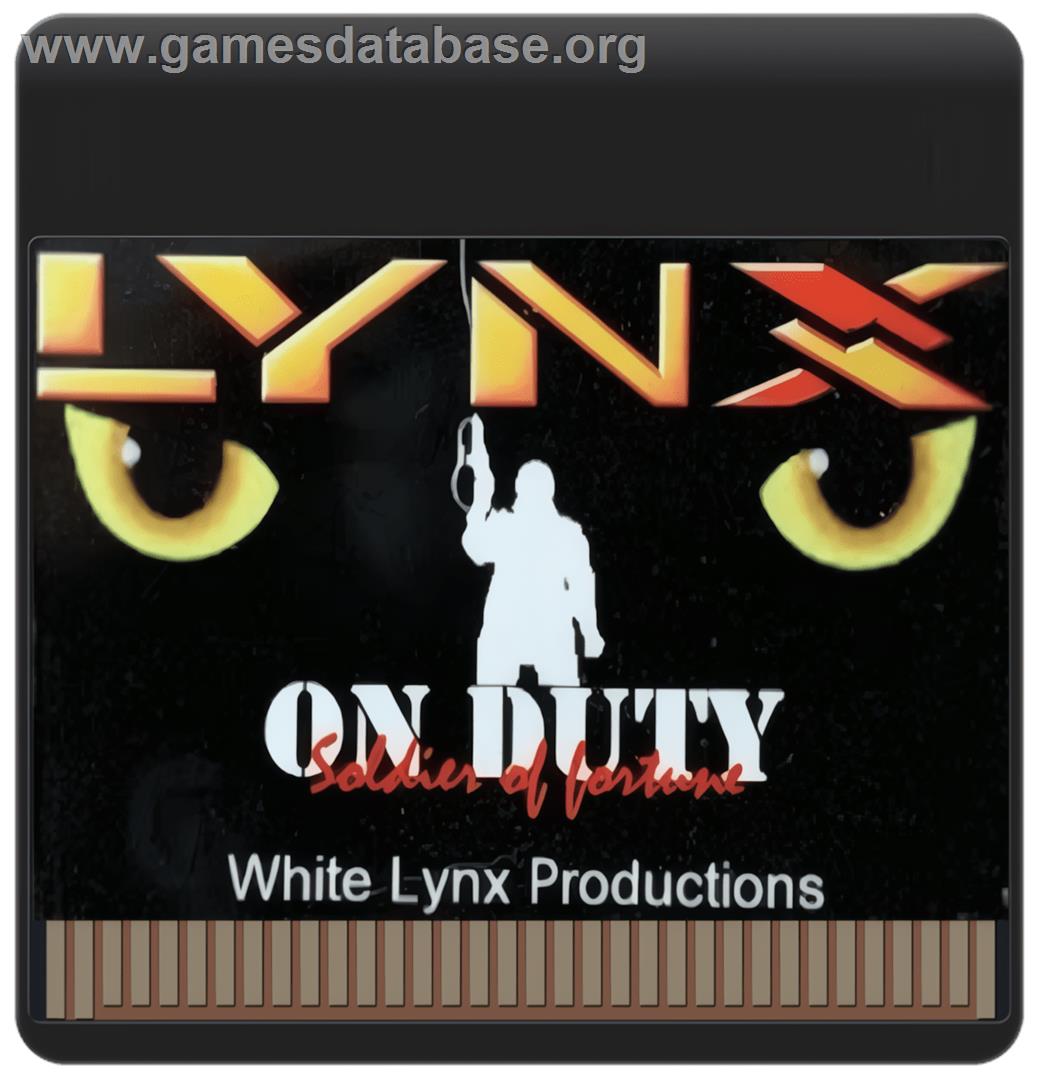 On Duty - Atari Lynx - Artwork - Cartridge
