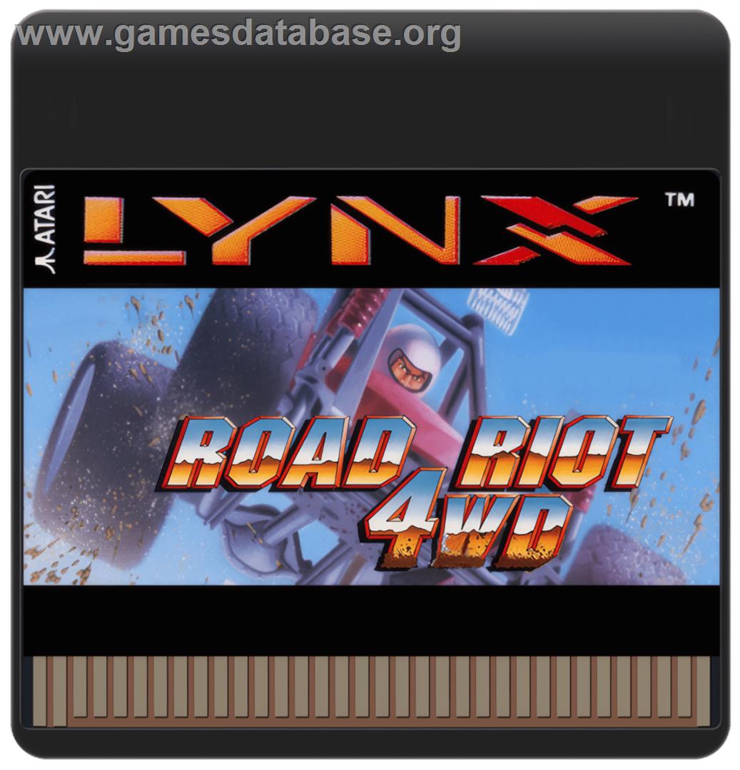 Road Riot 4wd - Atari Lynx - Artwork - Cartridge