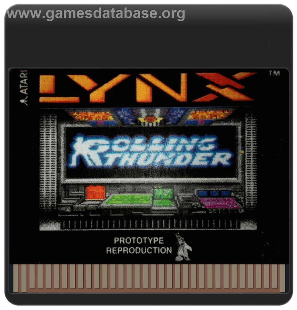 Rolling Thunder - Atari Lynx - Artwork - Cartridge