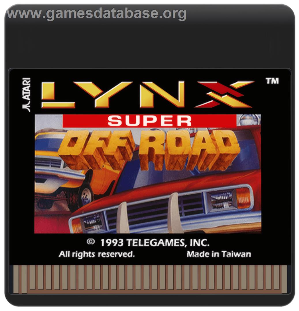 Super Off Road - Atari Lynx - Artwork - Cartridge