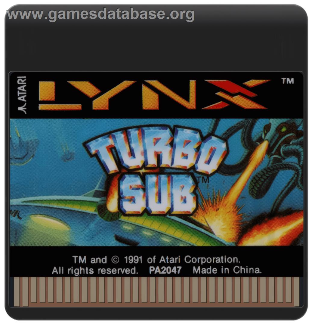 Turbo Sub - Atari Lynx - Artwork - Cartridge
