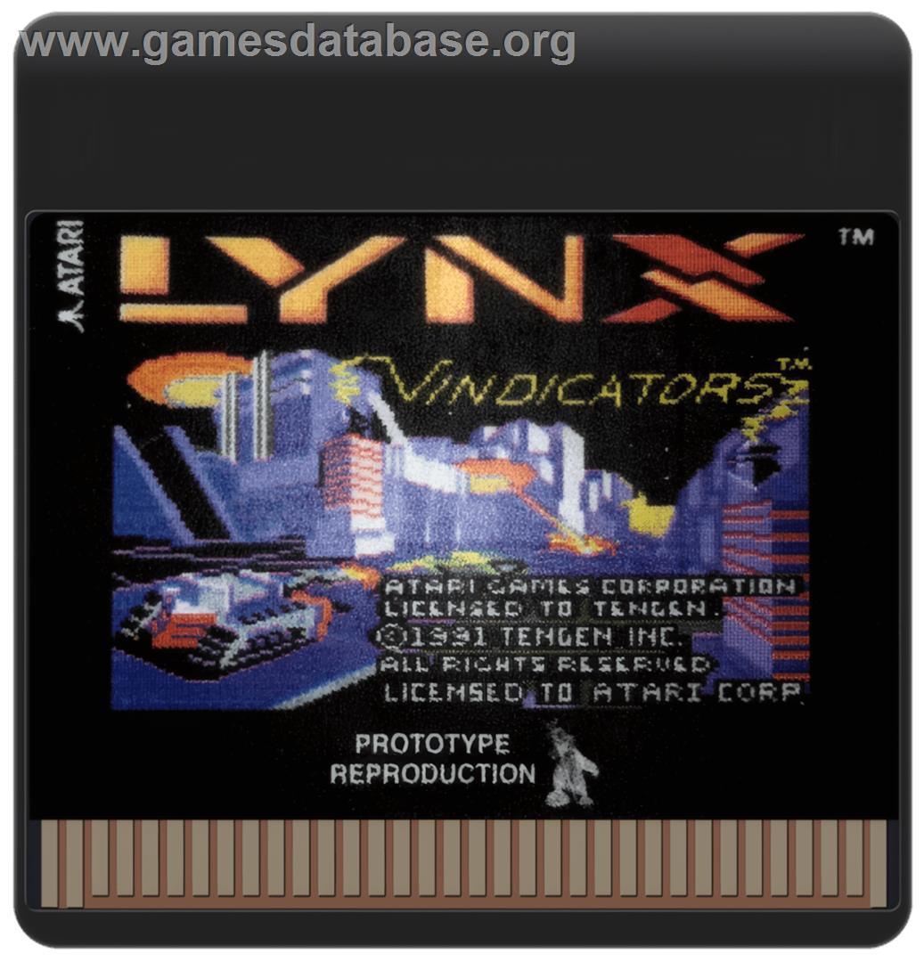 Vindicators - Atari Lynx - Artwork - Cartridge