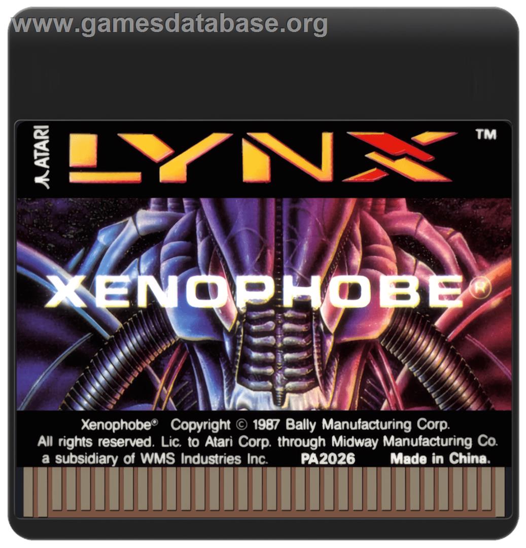 Xenophobe - Atari Lynx - Artwork - Cartridge