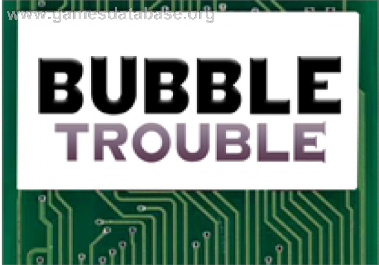 Bubble Trouble - Atari Lynx - Artwork - Cartridge Top