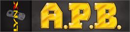 Arcade Cabinet Marquee for Apb.