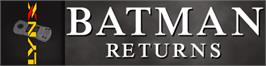Arcade Cabinet Marquee for Batman Returns.