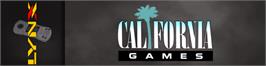 Arcade Cabinet Marquee for California Games.