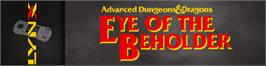Arcade Cabinet Marquee for Eye of the Beholder.