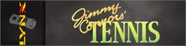 Arcade Cabinet Marquee for Jimmy Connors' Tennis.