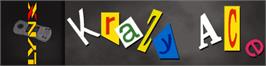 Arcade Cabinet Marquee for Krazy Ace Miniature Golf.