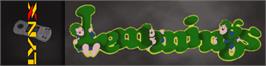 Arcade Cabinet Marquee for Lemmings.
