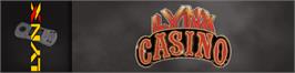 Arcade Cabinet Marquee for Lynx Casino.
