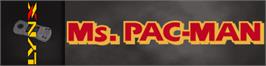 Arcade Cabinet Marquee for Ms. Pac-man.
