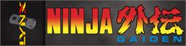 Arcade Cabinet Marquee for Ninja Gaiden.