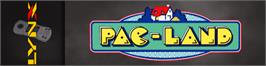 Arcade Cabinet Marquee for Pac-land.