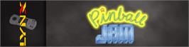Arcade Cabinet Marquee for Pinball Jam.