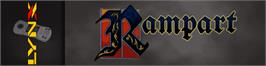 Arcade Cabinet Marquee for Rampart.