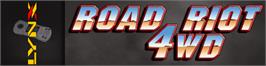 Arcade Cabinet Marquee for Road Riot 4WD.