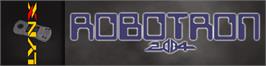 Arcade Cabinet Marquee for Robotron: 2084.