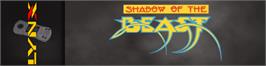 Arcade Cabinet Marquee for Shadow Of The Beast.