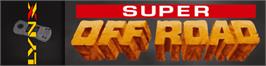Arcade Cabinet Marquee for Super Off Road.