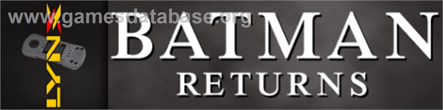 Batman Returns - Atari Lynx - Artwork - Marquee