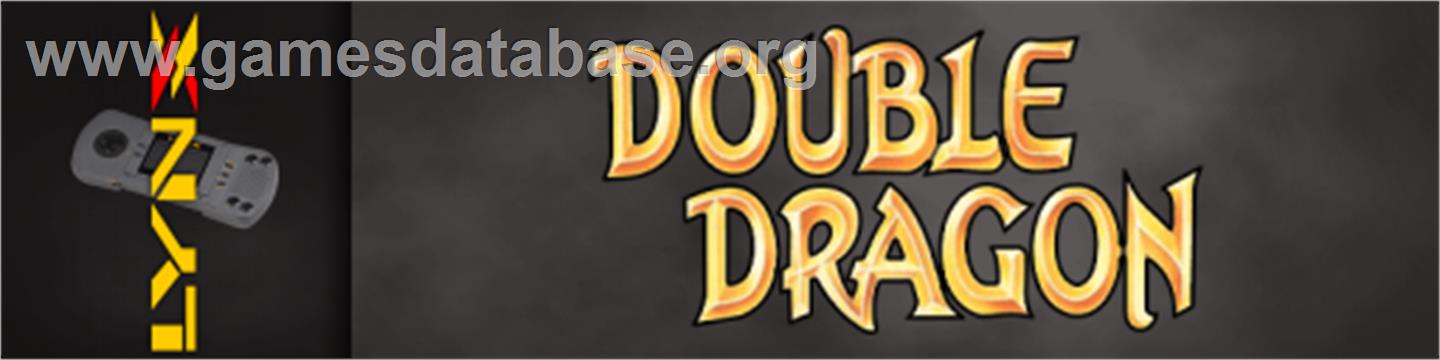 Double Dragon - Atari Lynx - Artwork - Marquee