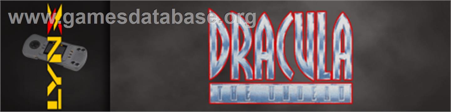 Dracula The Undead - Atari Lynx - Artwork - Marquee