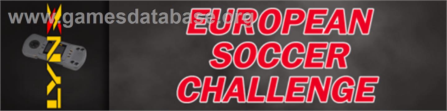 European Soccer Challenge - Atari Lynx - Artwork - Marquee