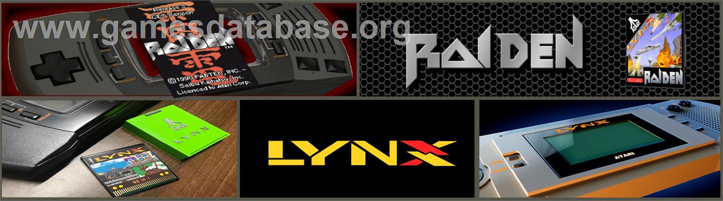 Raiden - Atari Lynx - Artwork - Marquee