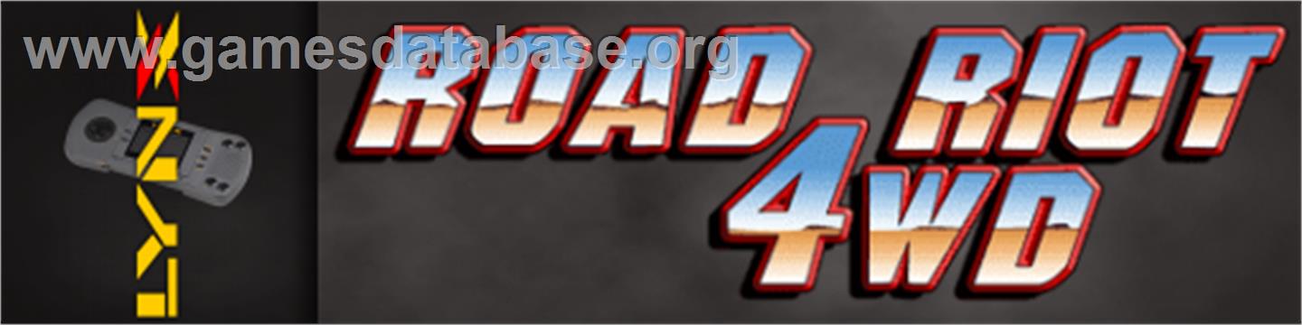 Road Riot 4wd - Atari Lynx - Artwork - Marquee