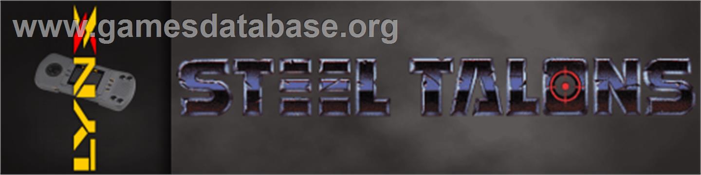 Steel Talons - Atari Lynx - Artwork - Marquee